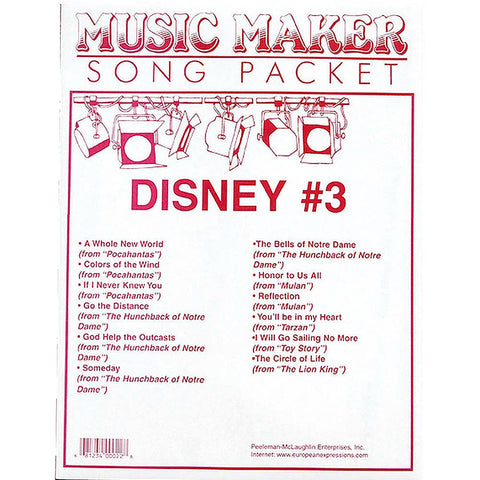 Disney #3 accessory music for the Music Maker