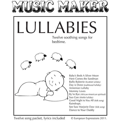 Lullabies accessory music for the Music Maker
