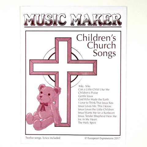 Children's Church Songs accessory music for the Music Maker