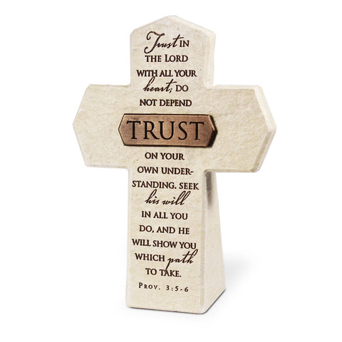 Trust Bronze Title Bar Cross