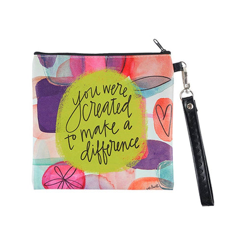 Make Difference Square Wristlet