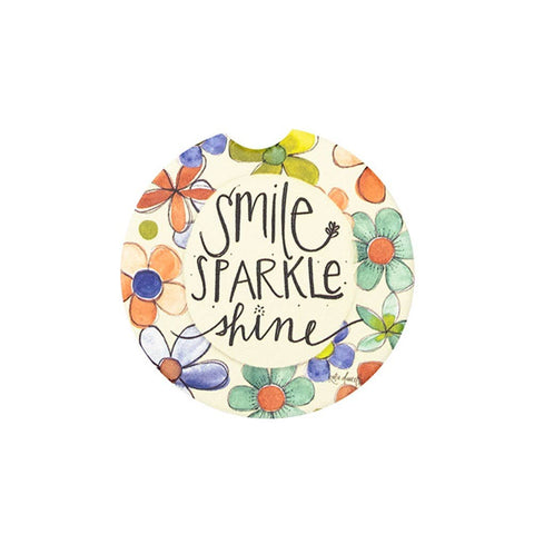 Smile Sparkle Shine Car Coaster