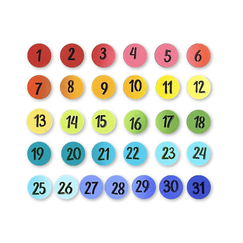 Calendar Number Magnets
