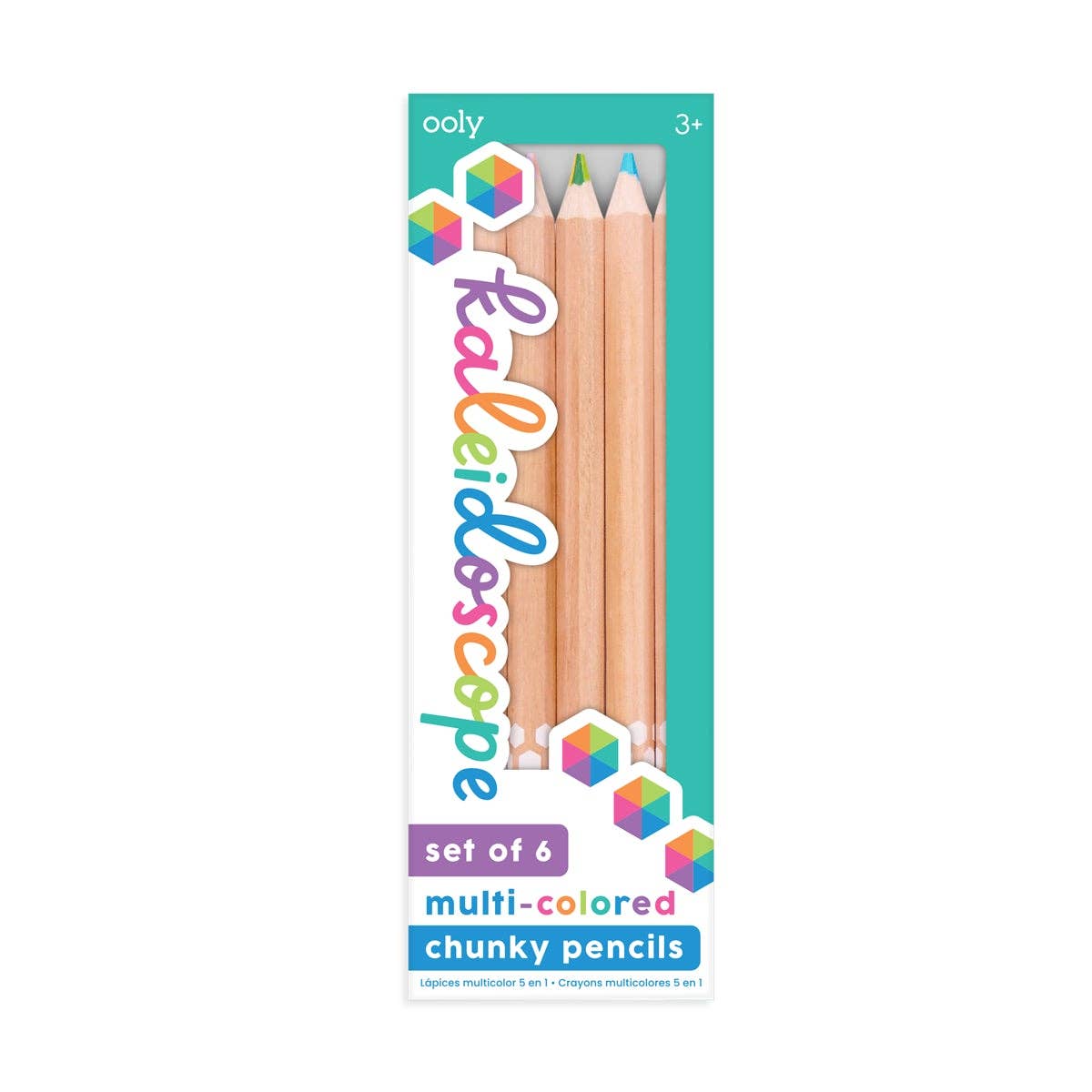 Ooly Jumbo Brights Neon Colored Pencil Set of 6