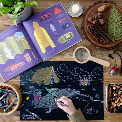 Chalkboard Camping Placemat