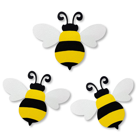 Bee Mini Art Pop Magnets S/3, Spring Decor