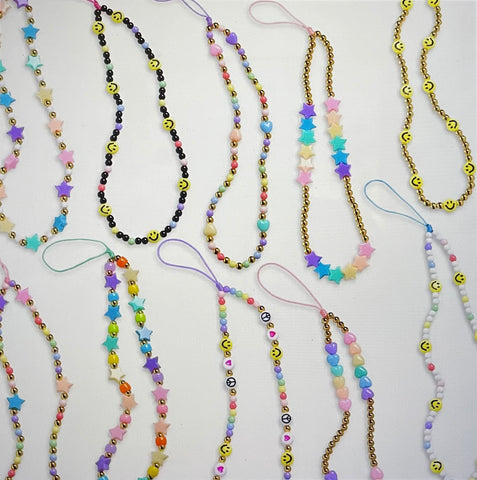 Cali Stretch Beaded Cell Phone Chain Assortment