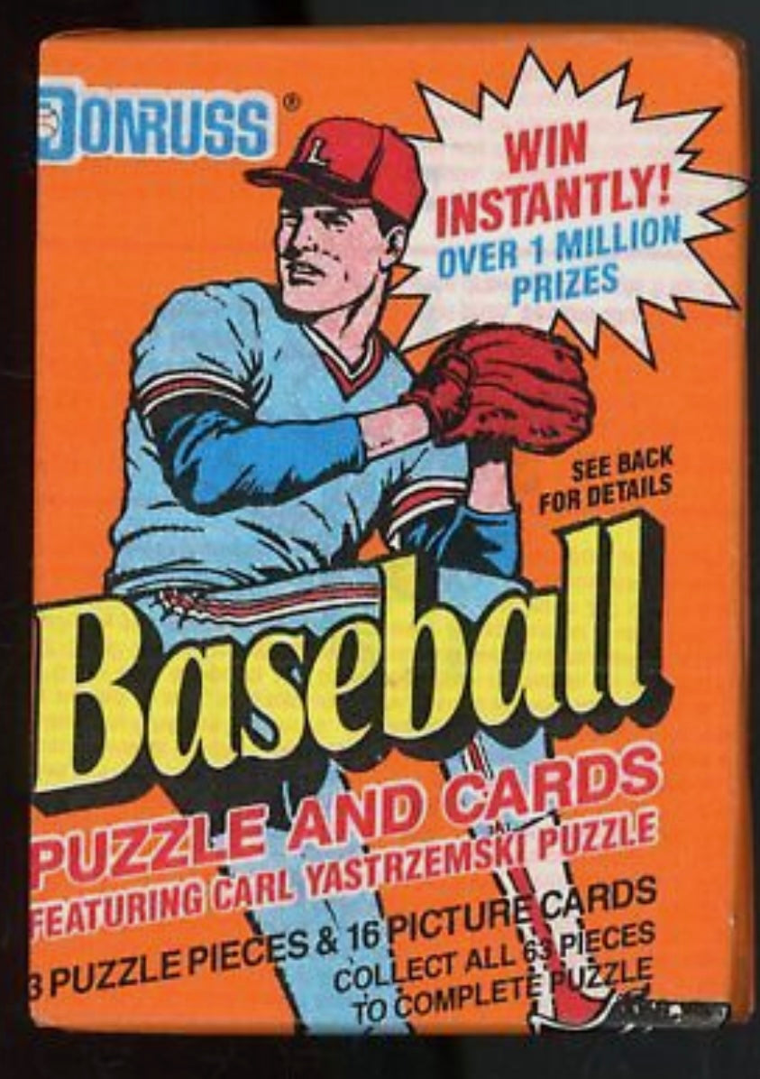 1990 Donruss Baseball Wax Pack Unopened MLB 16 Cards & 3 Puzzle Pieces