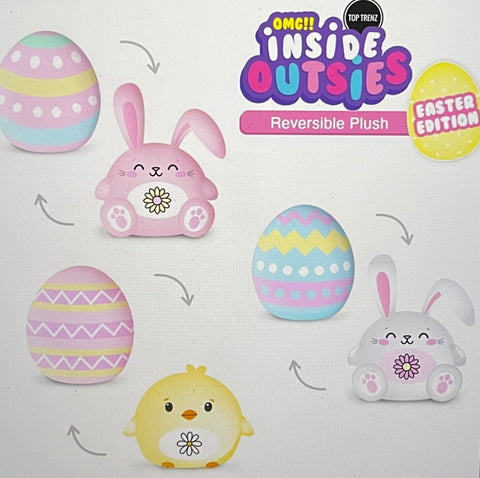 OMG Inside Outsies Reversible Plush - Easter Bunny Collection
