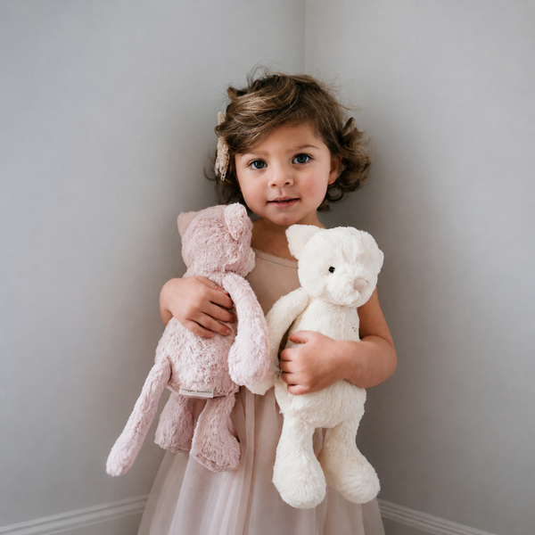 Snuggle Bunnies Cat Plush Stuffed Animal - Elsie the Kitty (12" Blush)