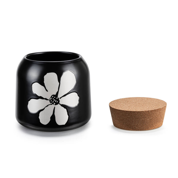 Bold Floral Small Cork Lid Canister