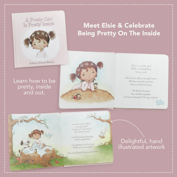 A Pretty Girl Board Book - (Brown Hair)