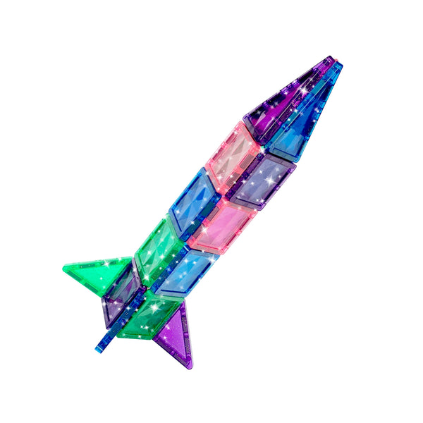 Crayola Glitter PIP Tiles Mini Magnetic Building Tiles 24-Piece Set