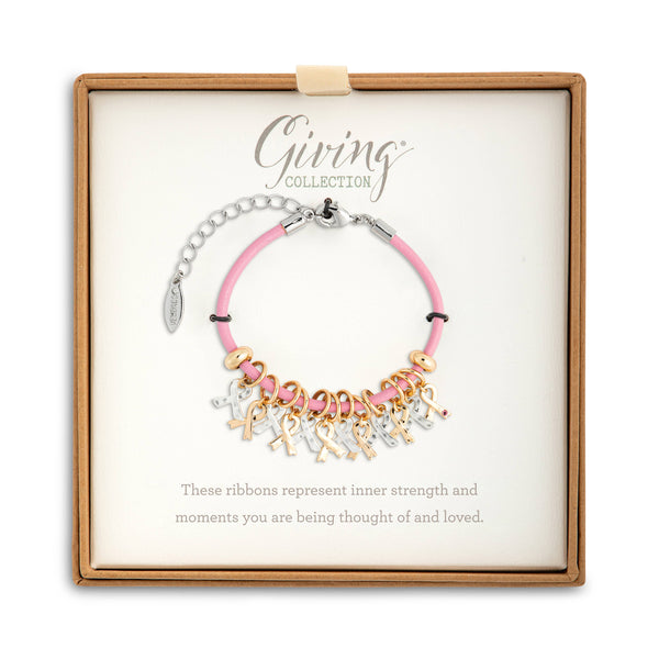 Charm Bracelet - Pink Ribbon