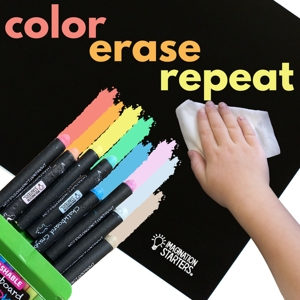 Chalkboard MiniMats Race Day Coloring Kit