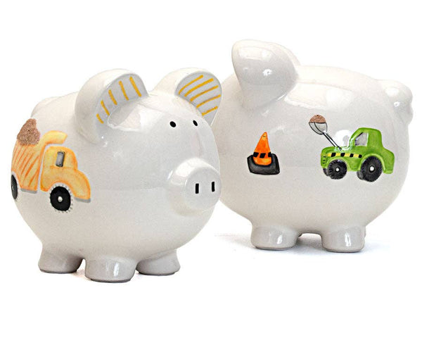 Child to Cherish Digger Truck Piggy Bank