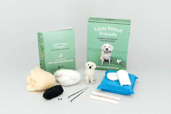 Paige and Tate Little Felted Friends: Labrador Retriever Needle-Felting Kit
