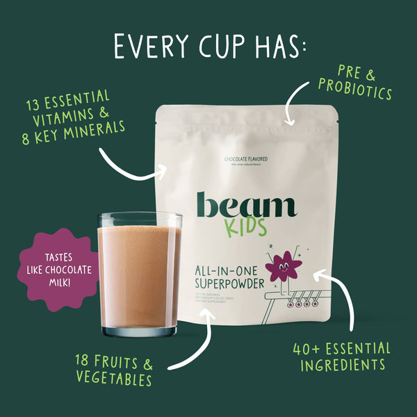 Beam Kids - Chocolate (20 servings) pouch