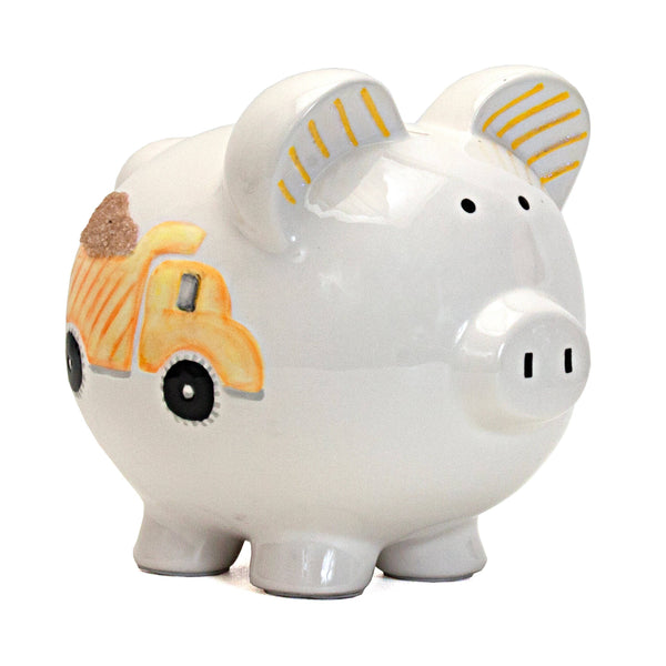 Child to Cherish Digger Truck Piggy Bank