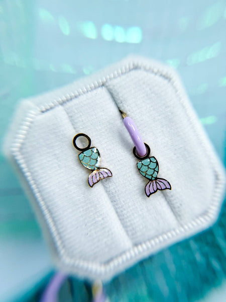 Mermaid Tail Huggie Charms