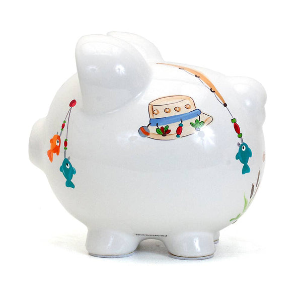 Child to Cherish Gone Fishing Large Piggy Bank