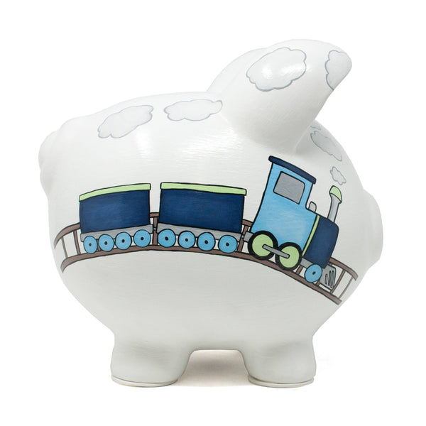 Child to Cherish Box Car Train Large Piggy Bank