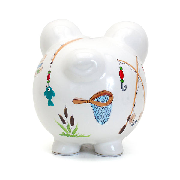 Child to Cherish Gone Fishing Large Piggy Bank