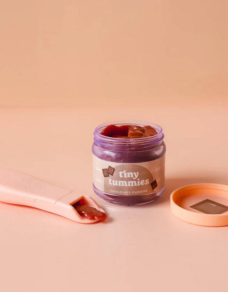 Tiny Tummies - Chocolate pudding Jar for Doll - Tiny Harlow