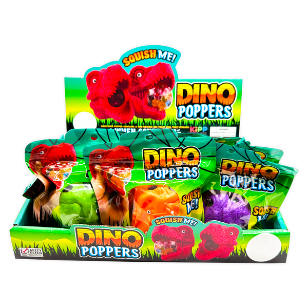 SO MUCH FUN SQUISHY DINO POPPERS