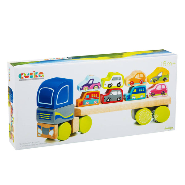 Wooden Truck with Cars LM-12