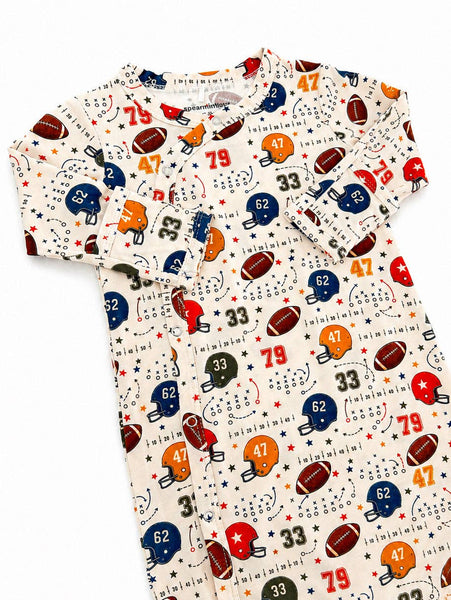 Spearmint Love Gown, Vintage Football Playbook