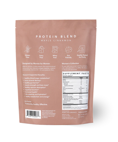 Rowe Casa Women’s Wellness Protein Blend | Maple Cinnamon
