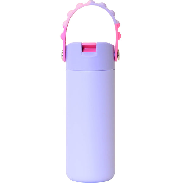 Fidget Handle Kids Stainless Bottle 18oz Lilac Tie Dye