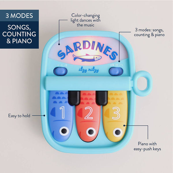 *NEW* Bitzy Tunes™ Sardines - Light-up Interactive Piano Toy