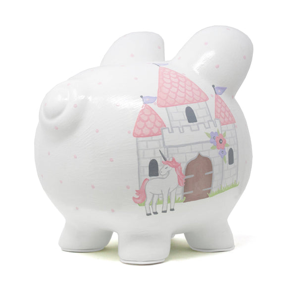 Child to Cherish Unicorn Castle Large Piggy Bank