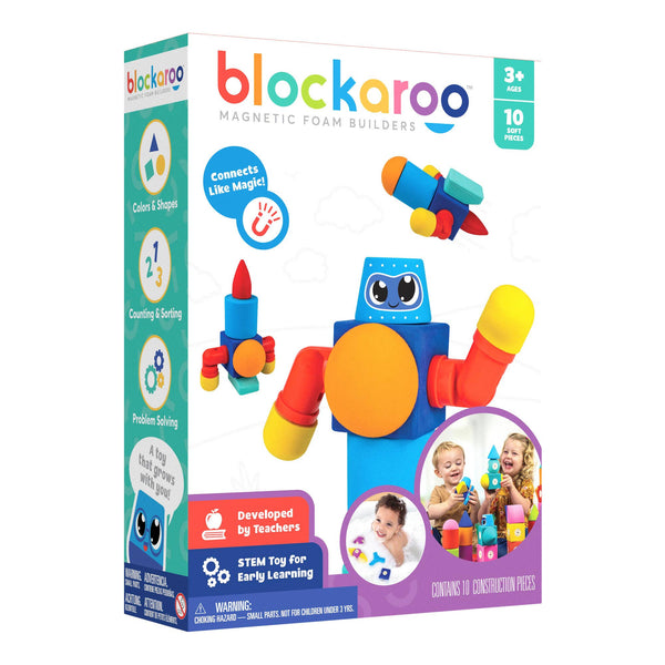 Blockaroo Magnetic Foam Builders - Small - Robot (10pc)