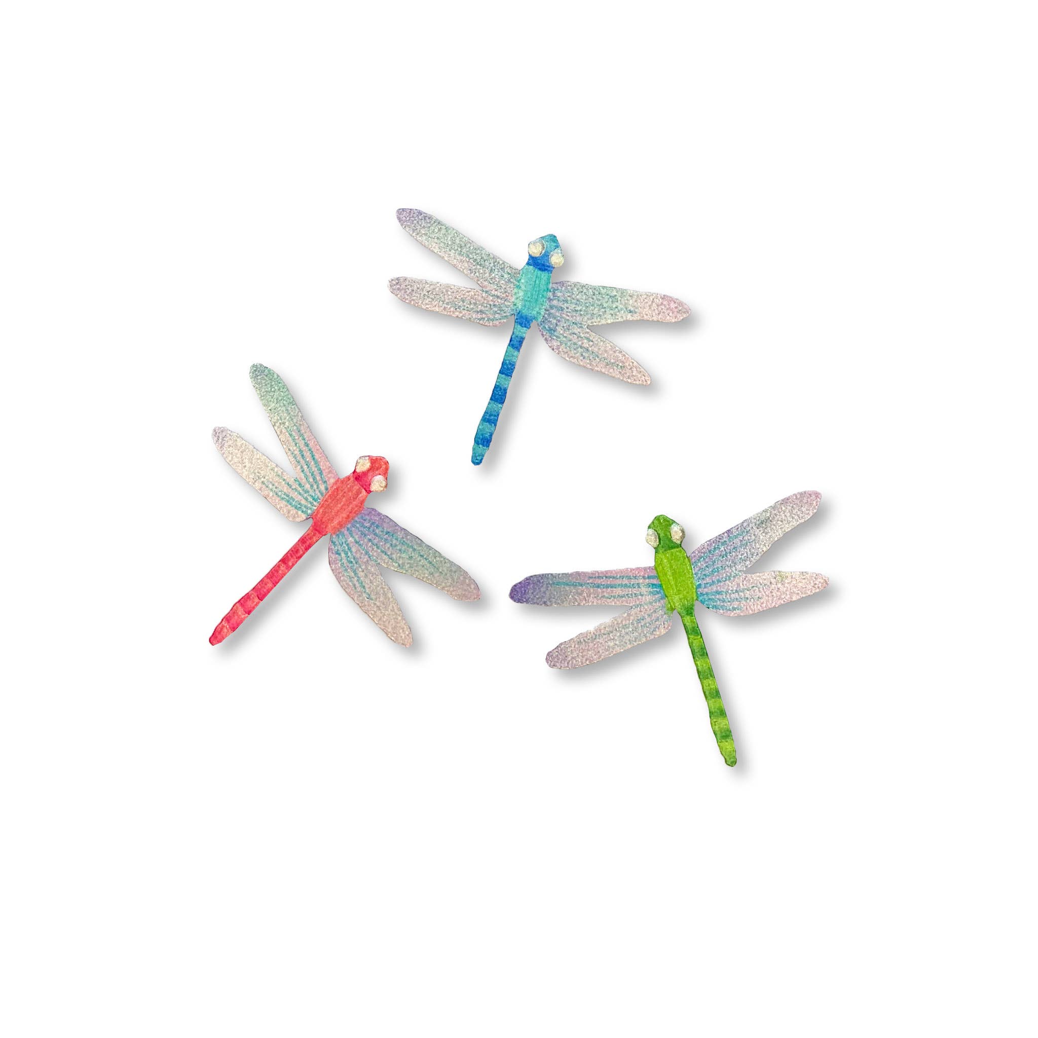 Dragonfly Magnets S/3, Spring Decor