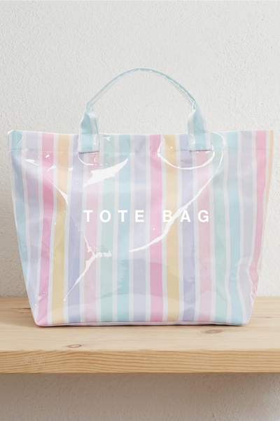 Pastel Striped TOTE BAG