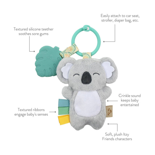 Itzy Pal™ Plush + Teether: Dino