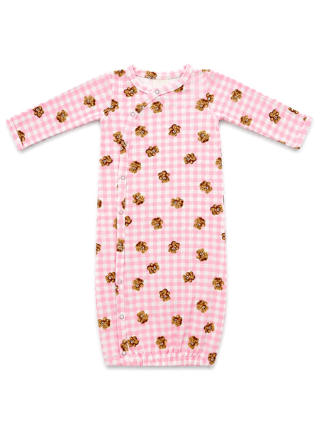 Spearmint Love Gown, Pink Teddy Picnic