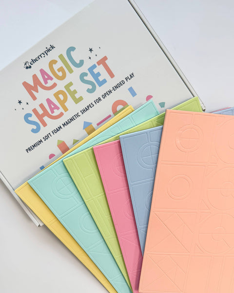 Magic Shape Set - Soft Foam Magnetic Shapes for Building and Play