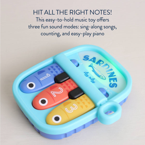 *NEW* Bitzy Tunes™ Sardines - Light-up Interactive Piano Toy
