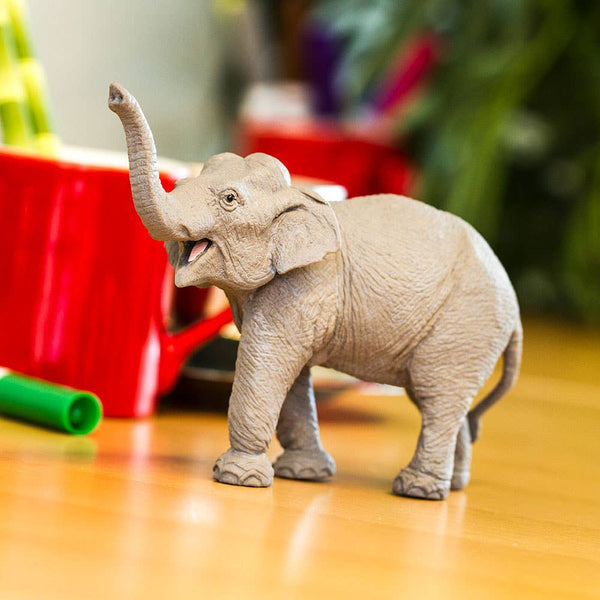 Asian Elephant Figurine Toy for Kids