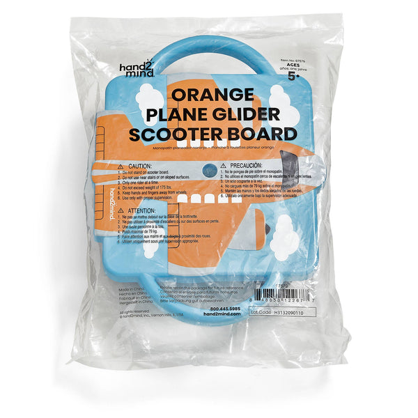 Plane Glider Scooter Board, Orange