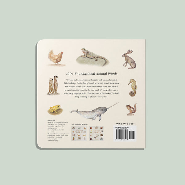 Paige and Tate Our Big Book of Animals (Board Book)