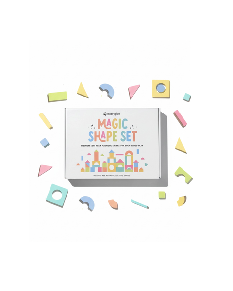 Magic Shape Set - Soft Foam Magnetic Shapes for Building and Play