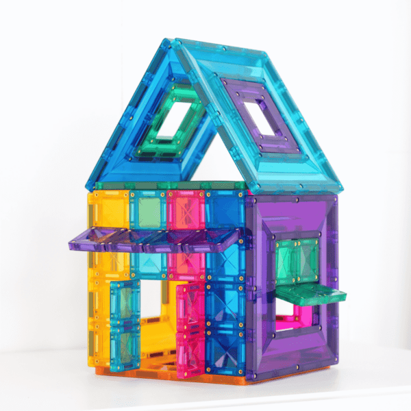 CONNETIX Magnetic Tiles Bright Portal Pack, 48 Pieces