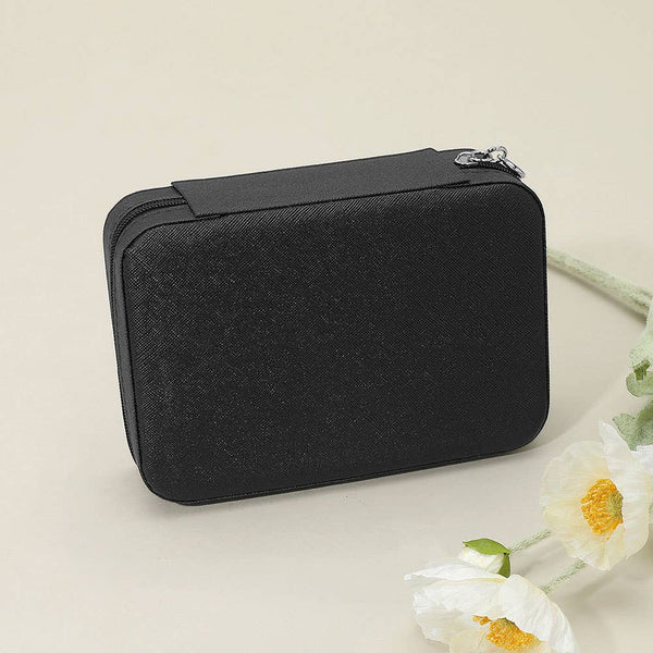 Faux Leather Portable Jewelry Box