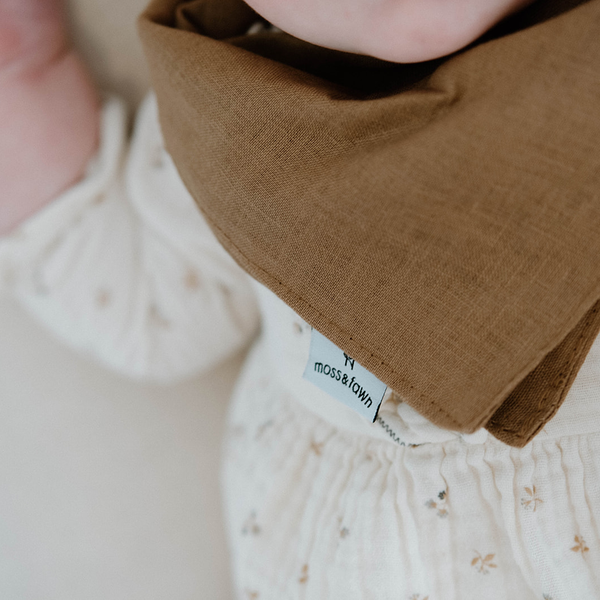 100% Linen Drool Bib