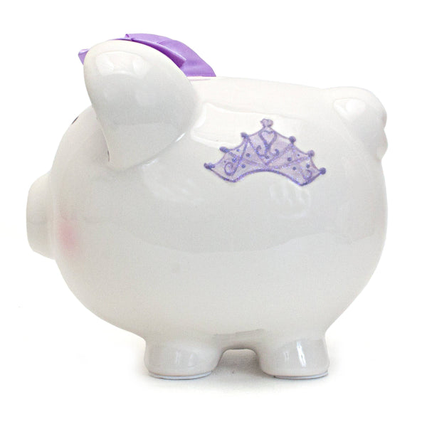 Child to Cherish Lavender Fairytale Castle Large Piggy Bank